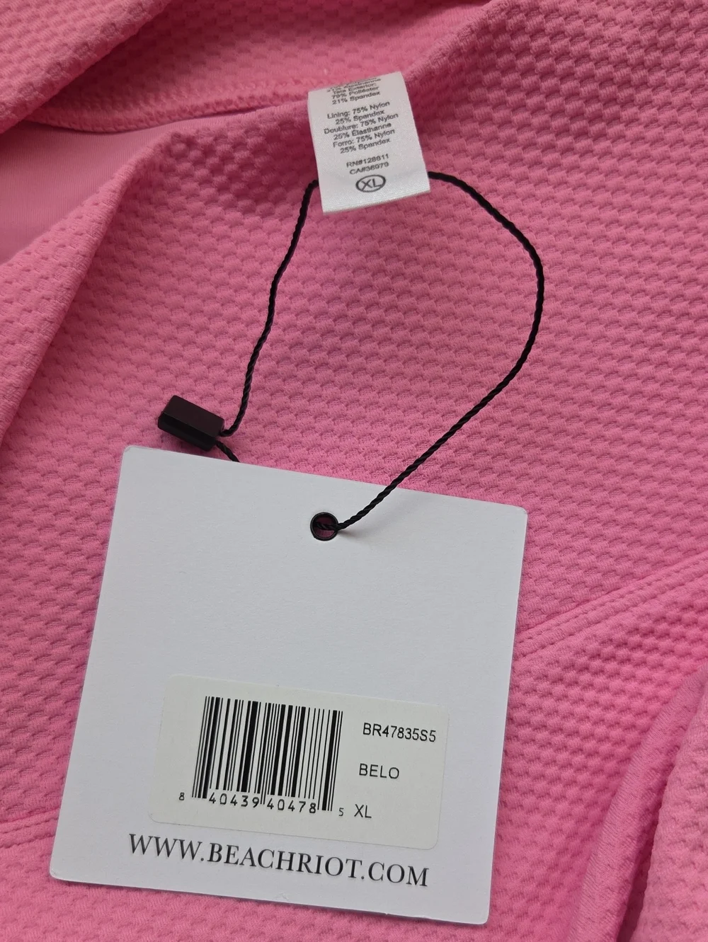 NWT BEACH RIOT Piper Berry Love pink Waffle Legging size XL